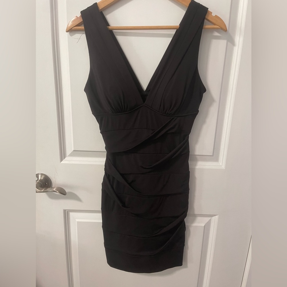 Women’s Emerald Sunday brand black body con dress